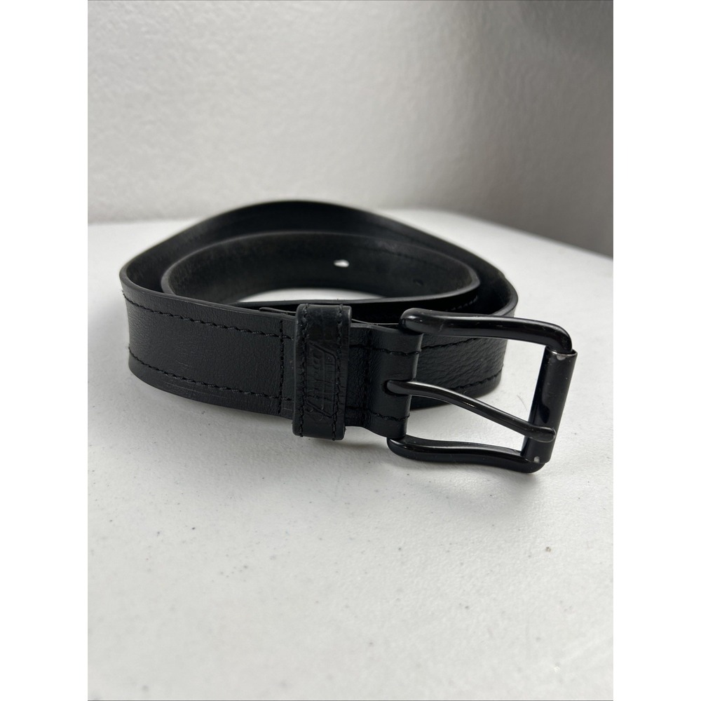 M / MEDIUM - PANT SIZE 36-38 - BLACK - Levi's Mens Leather Belt